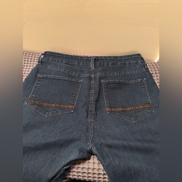 NYDJ denim straight leg Made in USA size 12 - Picture 9 of 12